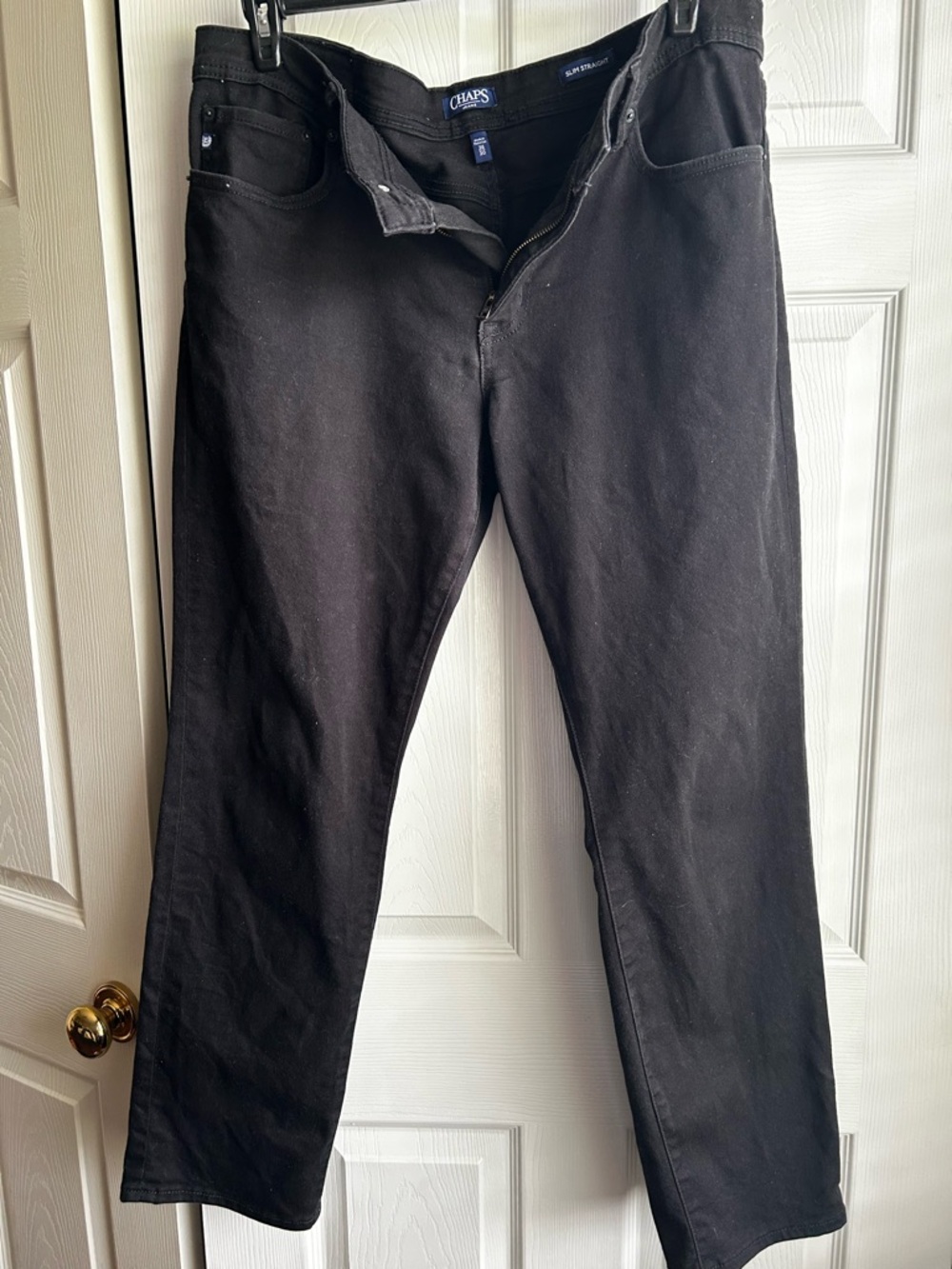 Chaps Men’s Skinny Black Denim Jeans